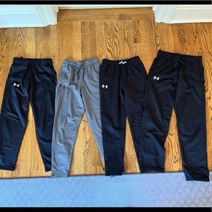 Lot of 4 Boys Under Armour Pants